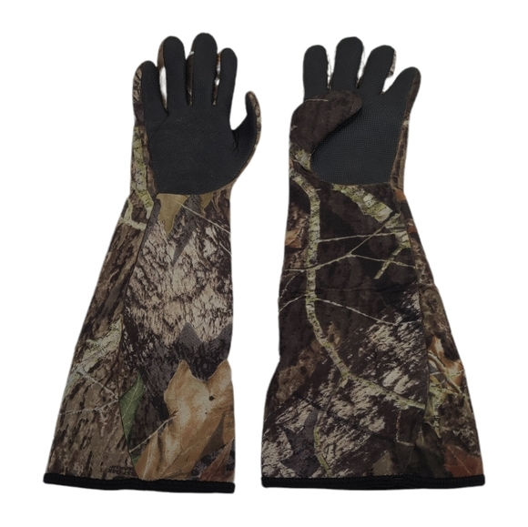 Game Winner Decoy Elbow Length Camo Hunting Gloves Textured Grip Men's Size M/L - Picture 2 of 7